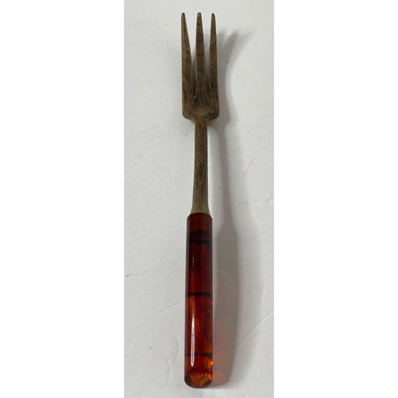 Vintage MCM 11 inch Plastic Wood Kitchen Fork - Picture 8 of 8